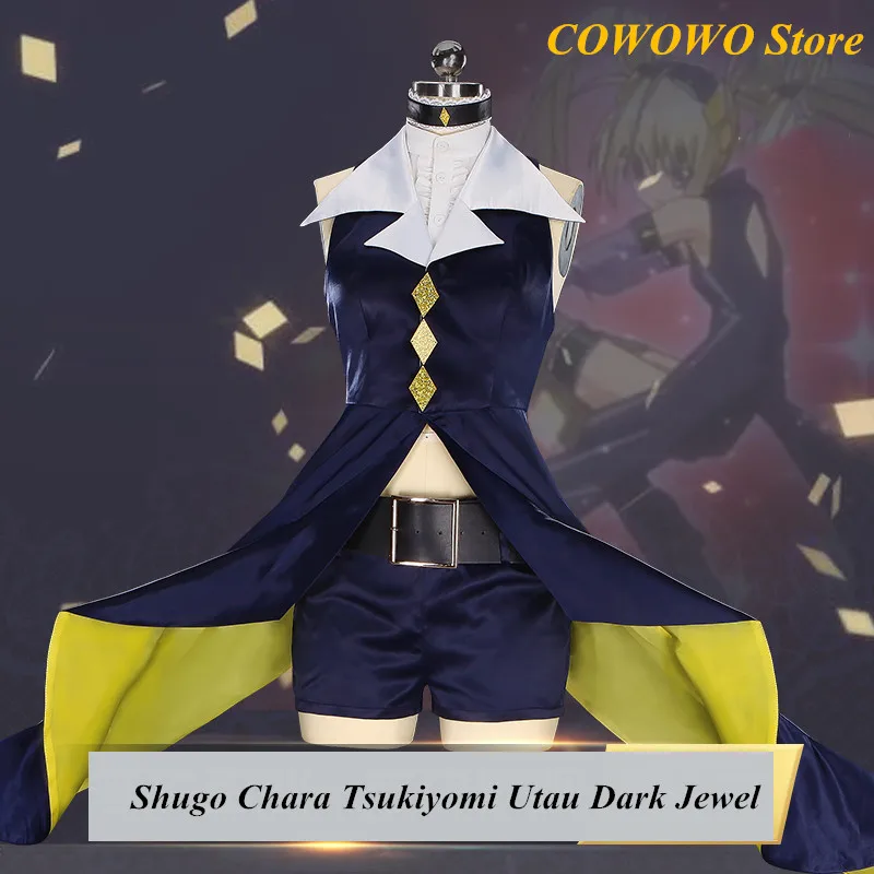 Аниме! 2018 новая популярная игра Shugo Chara Tsukiyomi Utau Dark драгоценность униформа косплей