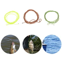 6 футов лидер ловли рыбы нахлыстом с Палантин Кольцо PET Furled лидер рыболовные снасти рыба линия 182 см De Pesca