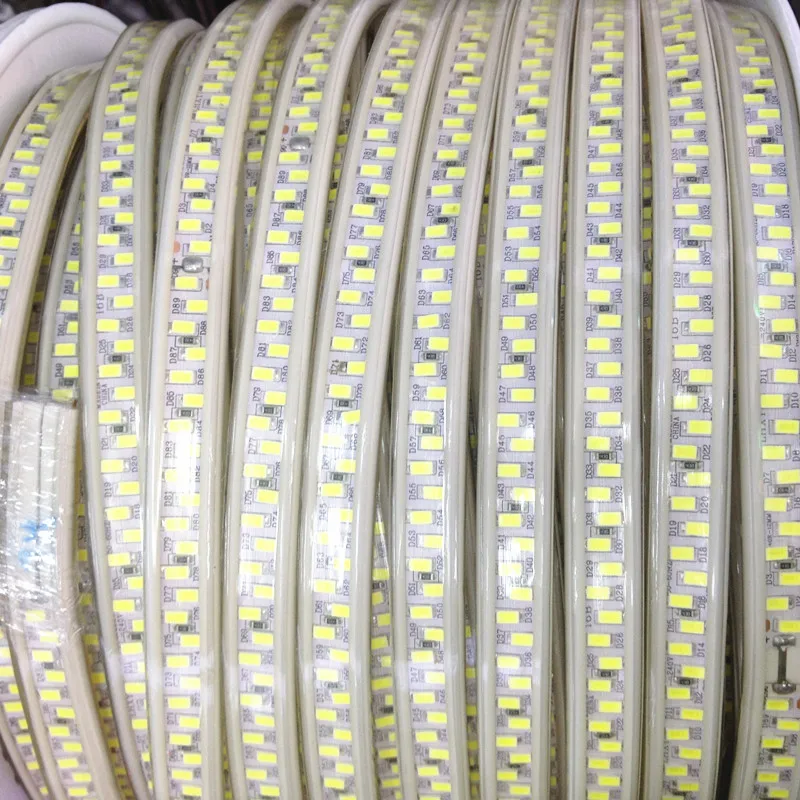 Светодиодная лента 220 В переменного тока 5630/5730SMD 1 м/2 м/3 м/4 м/5 м/10 м/20 м 180