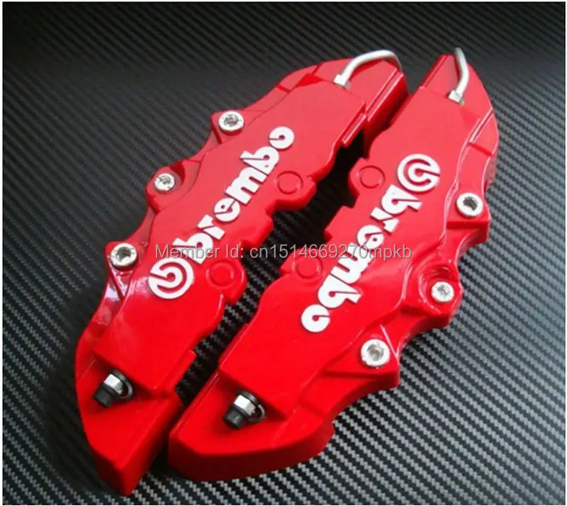 brembo caliper cover 4pcs/lot Car Brake Caliper Front+ Rear 3D Disc
