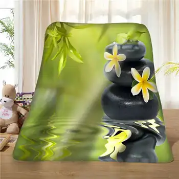 

Custom Orchid-Bamboo-Zen-Rocks (1) Blanket Soft Fleece DIY Your Picture Decoration Bedroom Sofa Multi Size#929-02-001-61