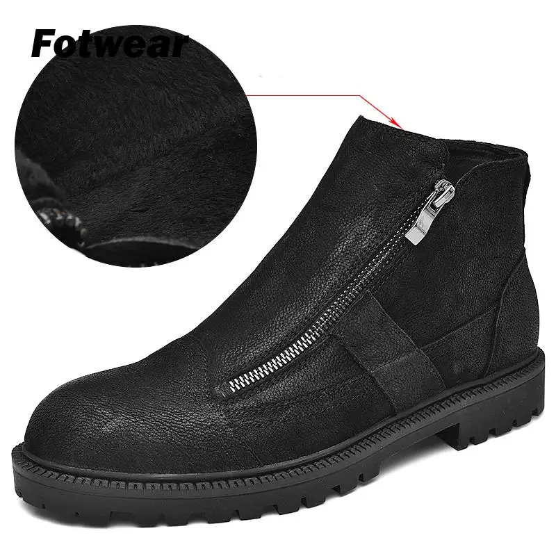Fotwear/мужские кожаные ботинки с натуральным лицевым покрытием Мужская Рабочая
