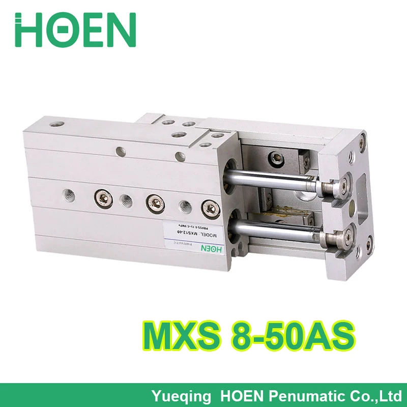 

FREE SHIPPING MXS8-50 MXS series Slide Cylinder MXS8-50AS Air Slide Table Double Acting 8mm bore 50mm stroke MXS8*50