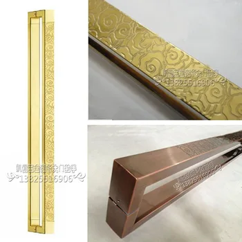 

Auspicious clouds antique square glass gate handle stainless steel glass door handle door handle Chinese Hotel