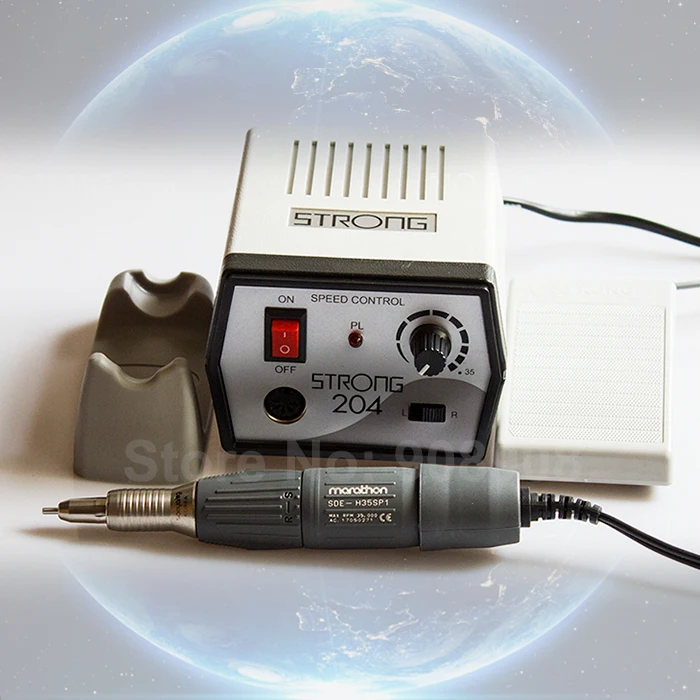 Dental Lab Marathon Micromotor Zahntechnik Polieren Mit Handstück 45000 Rpm 220V