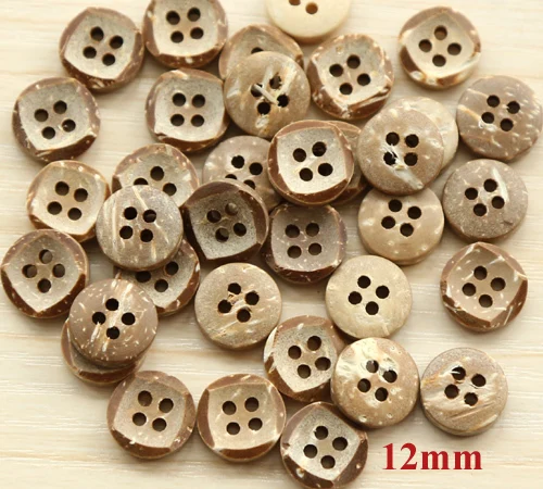 

50pcs/lot Natural coconut shell buttons,12mm, accssories sewing (ss-1248-720)