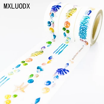 

Vintage Washi Tape Set watercolor Pattern Sticky Paper Masking Tapes DIY Office Stationery Decorative Adhesive Tape 1PCS/Lot