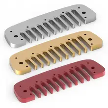 3 цвета алюминиевый сплав Блюз гребень губная гармоника часть 10 отверстий блюз Арфа губная гармоника аксессуары для Hohner Золотая мелодия