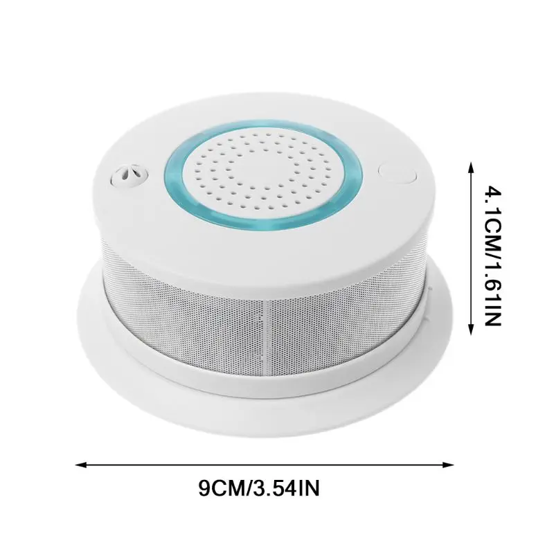 

2019 New Smart WIFI Wireless Fire Smoke Detector Alarm Temperature Sensor for Home Security APP Remote Control Gadgets