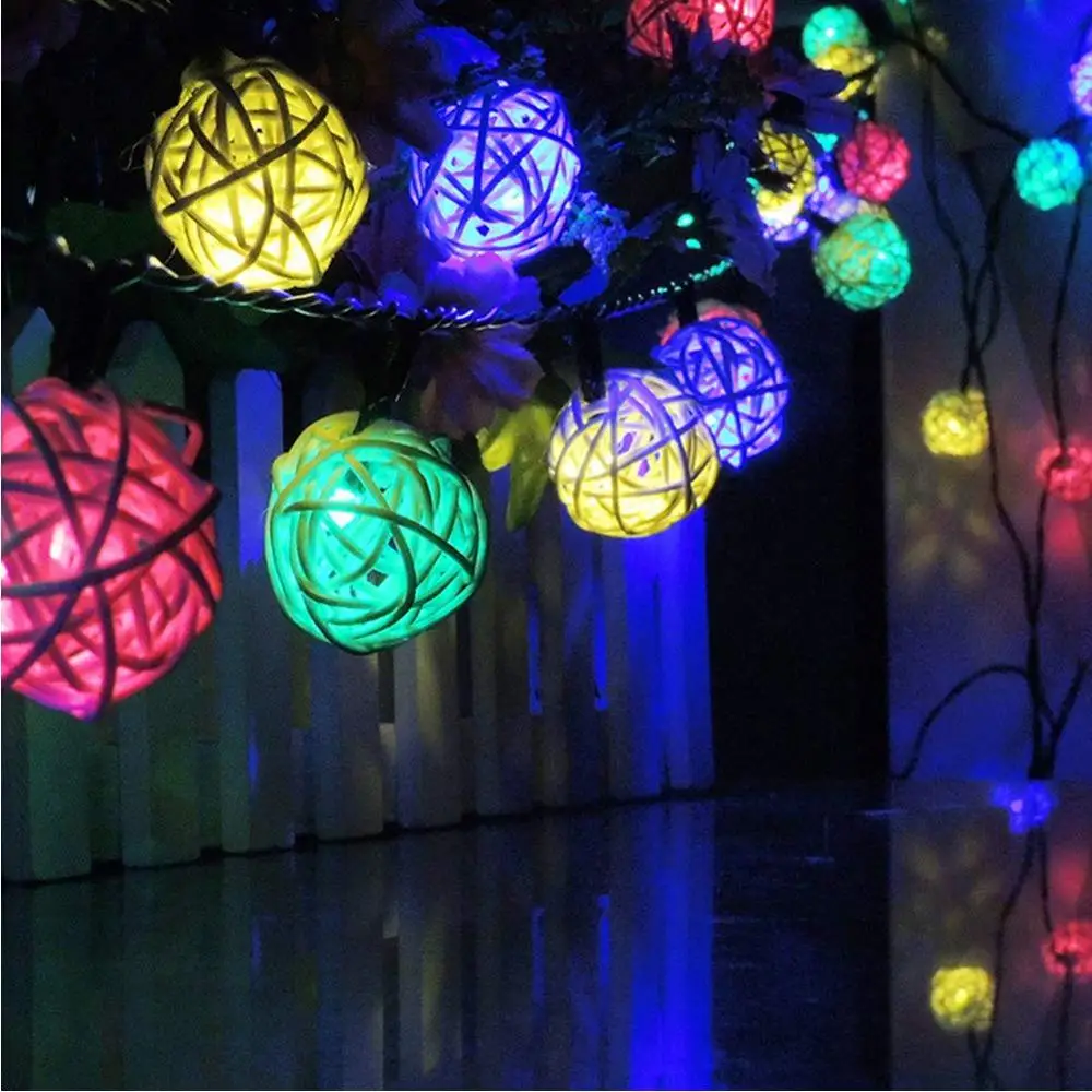 

40 LED String Fairy Garland Ball Light String for Christmas Tree Wedding Party Decoration Holiday bulb Indoor lamp220V EU