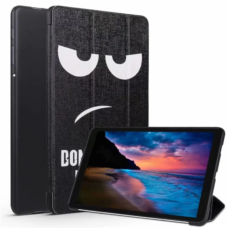Anger Kawaii Единорог панда для Samsung Galaxy Tab A 10,5 чехол тонкий складной чехол для планшета Tab A 10,5 T595 T590 SM-T590 SM-T595 - Цвет: Anger