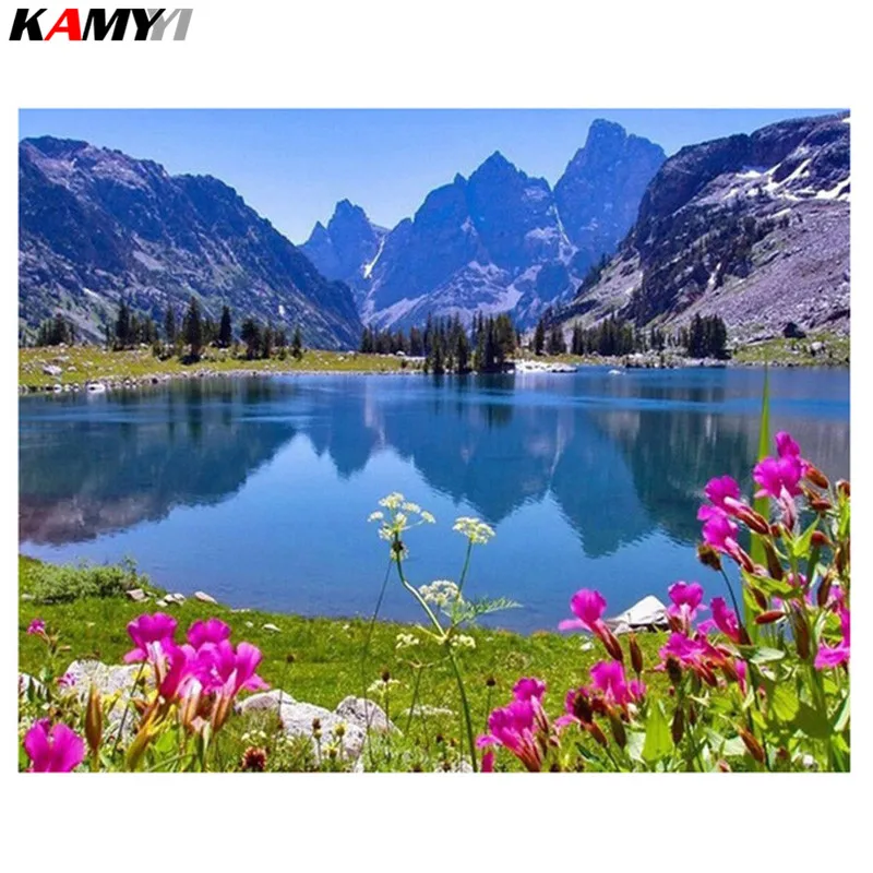Full Square/Round Drill 5D DIY Diamond Painting Natural Landscape 3D Embroidery Cross Stitch Mosaic Rhinestone Decor HYY | Дом и сад