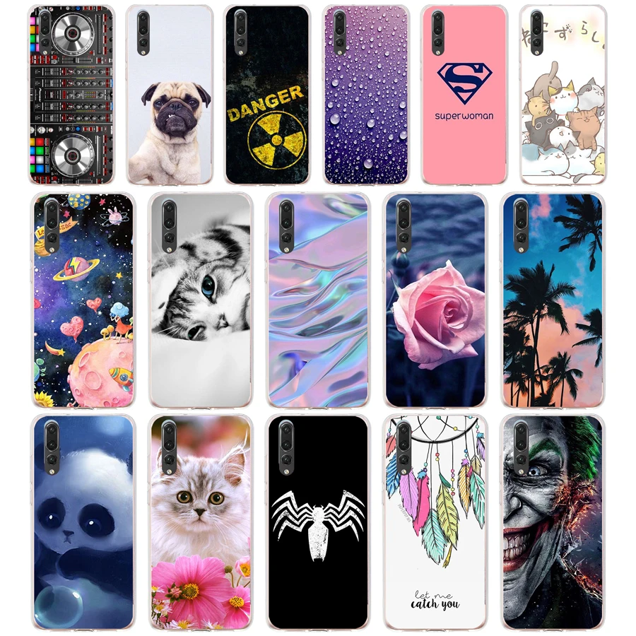 Чехол с полным покрытием для huawei p20 pro силиконовый чехол P 20 прозрачный etui |