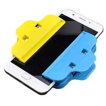 

4pcs universal mobile phone fixture screen fixed clip blue yellow plastic clip fixture fastening clamp tools LCD screen clip