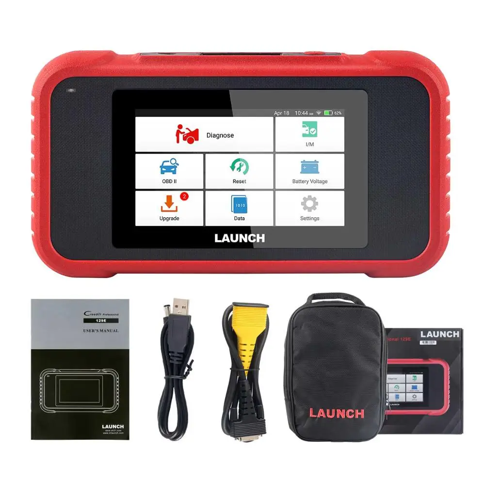 Launch X431 CRP129E Creader 129E obd 2 диагностический инструмент считыватель кода сканер для диагностики запуска с 5 функциями сброса CRP NT650 129 - Цвет: Красный