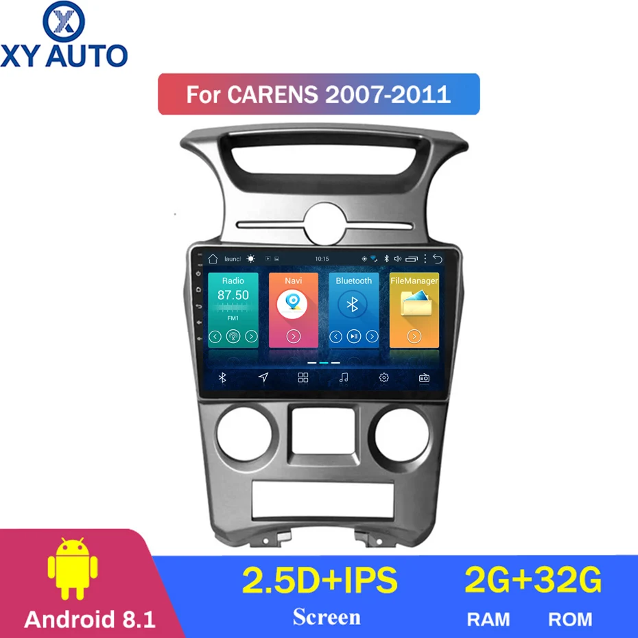9 дюймовый 2.5D IPS HD мультисенсорный экран Android 8 1 2 Гб ОЗУ 32 ПЗУ NAVI для kia Carens 2007-2011 с