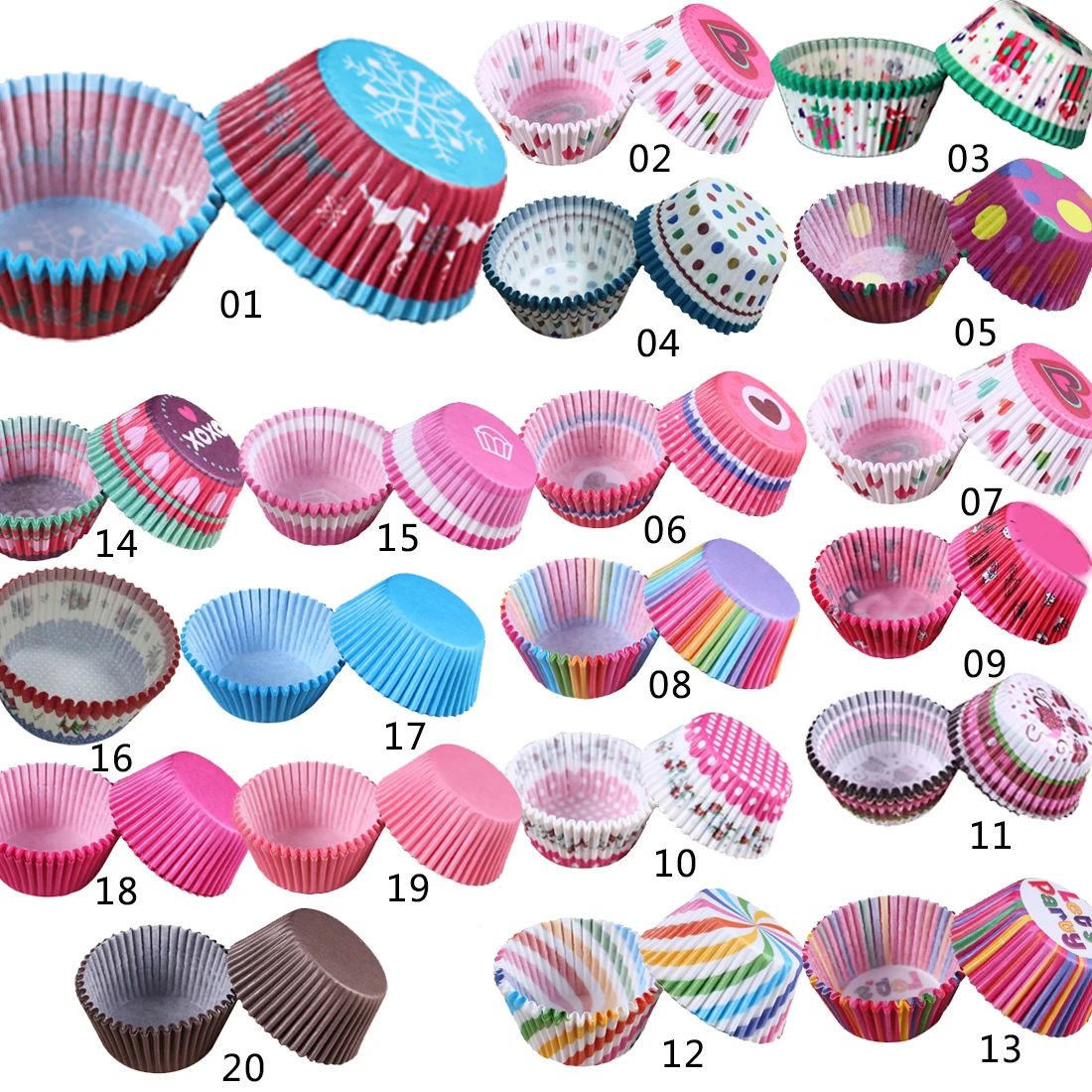 

Great 100 pcs/lot Cooking Tools Grease-proof Paper Cup Cake Liners Baking Cup Muffin Kitchen Cupcake Cases Cake Mold
