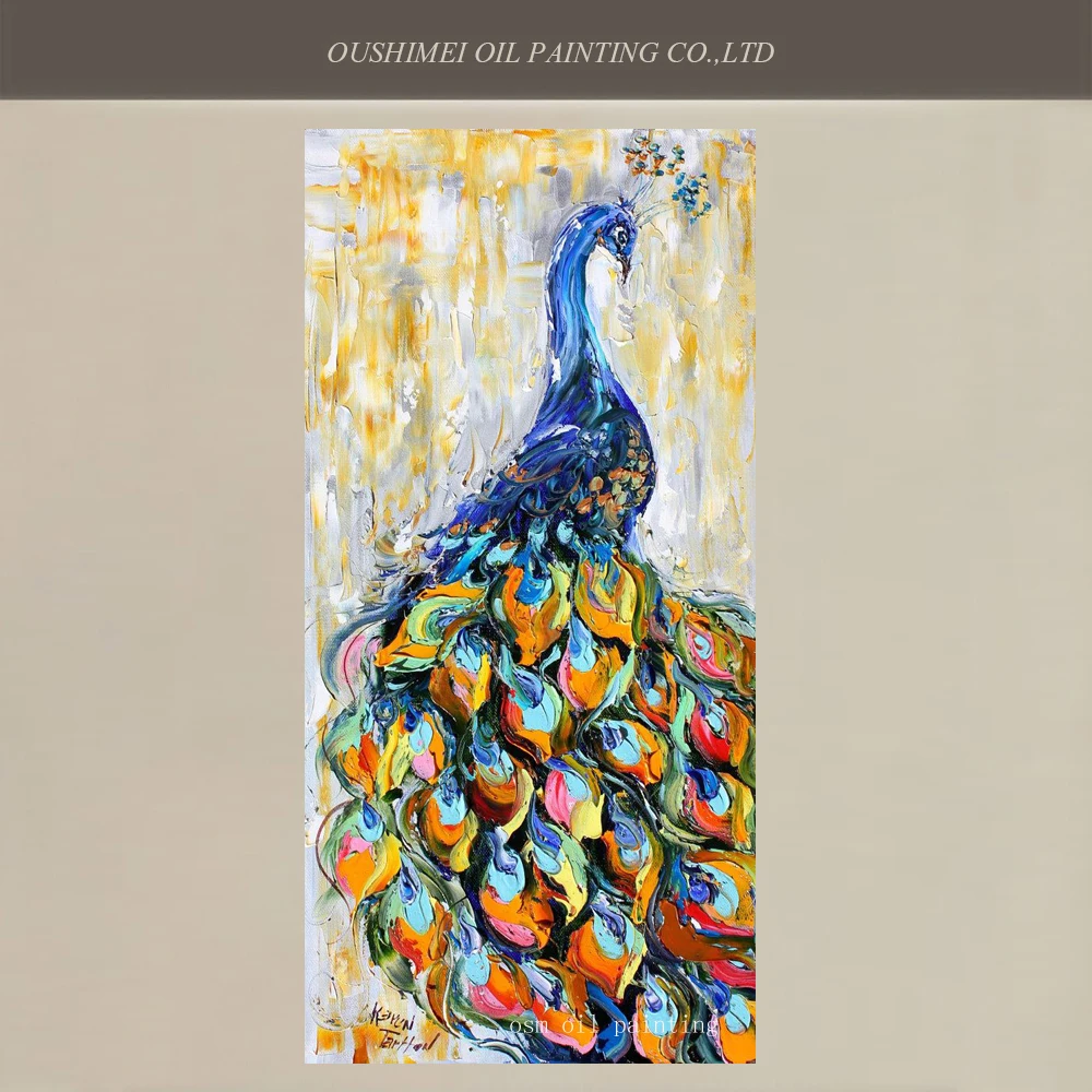 Top Penjualan Dilukis Hewan Abstrak Wall Art Decor Canvas Gambar