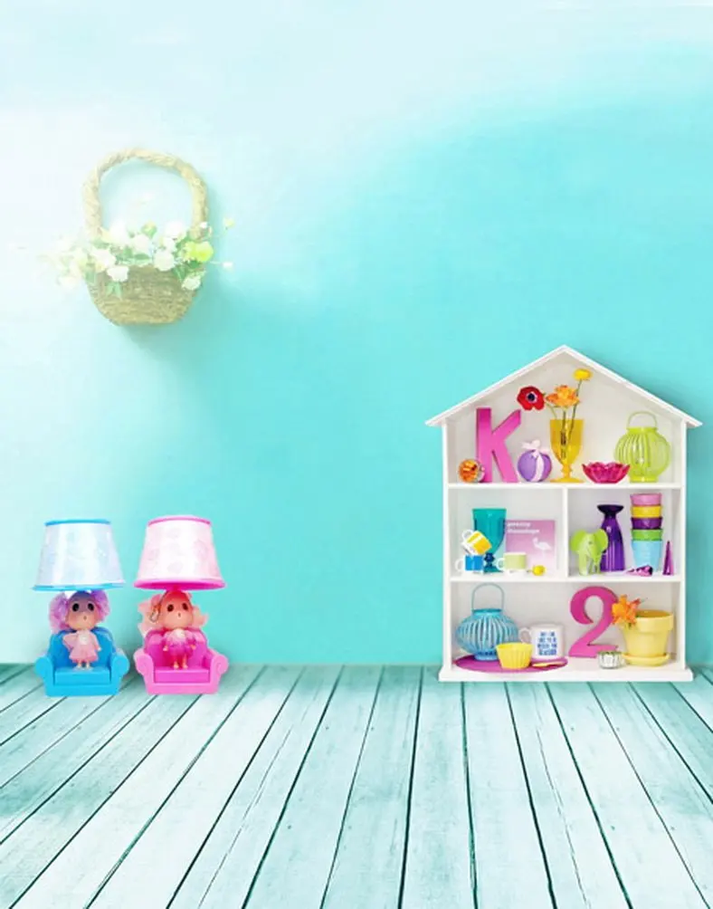 

5x7ft Wooden Floor Doll Photography Backdrops Photo Props Studio Background