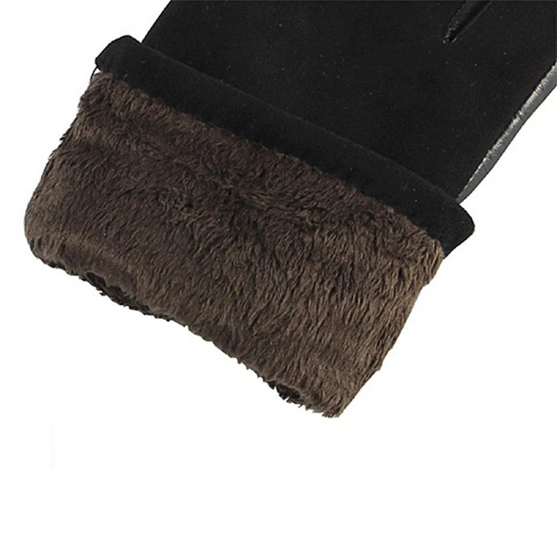 Fashion Women Suede Sheepskin Gloves Autumn Winter Plus Velvet High Quality Genuine Leather Elegant Lady Driving Glove EL004NC Fashion Women Suede Sheepskin Gloves Autumn Winter Plus Velvet High Quality Genuine Leather Elegant Lady Driving Glove EL004NC