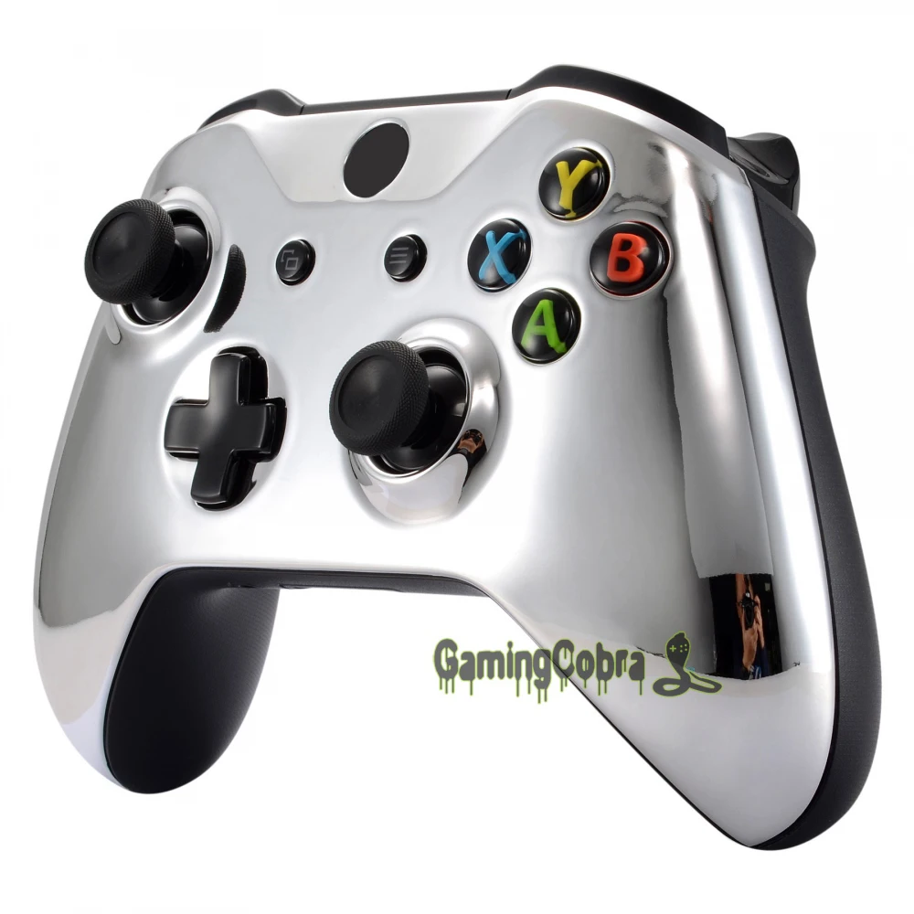 Хромированная серебряная крышка лицевой панели верхняя оболочка Replatment Kit для Xbox One S для Xbox One X контроллер (1708) # SXOFD02