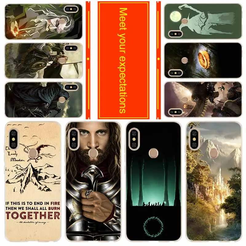 

Phone for Xiaomi Redmi go 7 6a 5a 5plus 4a 4x 3s Note 7 6 5 4 3 5a K20 pro Cover Case lord of the rings