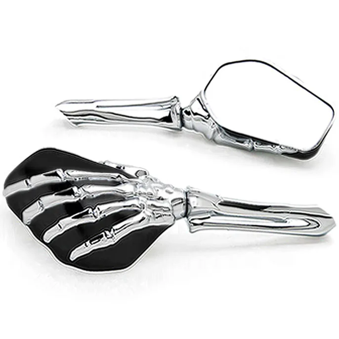 Chrome Motorcycle Mirrors Pair For Honda Shadow Sabre VT VF 700 750 1100
