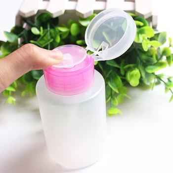 

150ML Empty Clear Pump Dispenser Perfume Bottle Container For Acetone Polish Remover Alcohol Liquid Essential Oil Travel Bottles