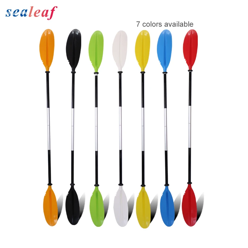 Aluminio paleta de doble hoja kayak balsa remo 222 cm para inflable barco de pesca surf Junta sup Stand up paddle surf A10001 - 1