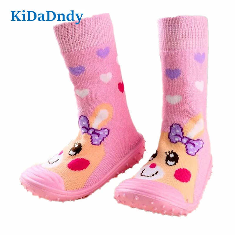 Zapatos de suelo recién antideslizantes calcetines de bebé de algodón para aprender a caminar calcetines de bebé con suelas de goma calcetín infantil socks cotton|slip babybaby socks - AliExpress