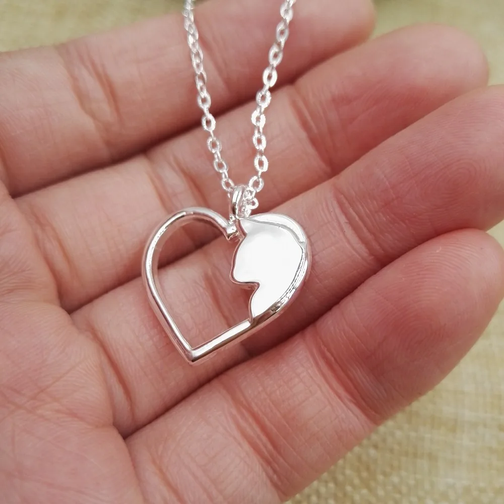1pcs-drop-ship-Fashion-Jewelry-Heart-necklace-silver-plated-cat-Lovers-cat-Necklaces-lovers-christmas-gift (2)