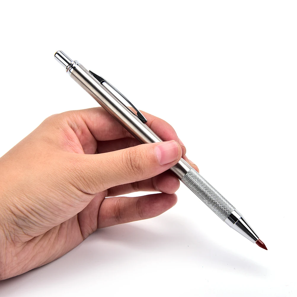 1 набор, 3 мм, 13 см, металлический автоматический карандаш, подарок для письма, школьные стационарные Серебристые механические ручки для детей