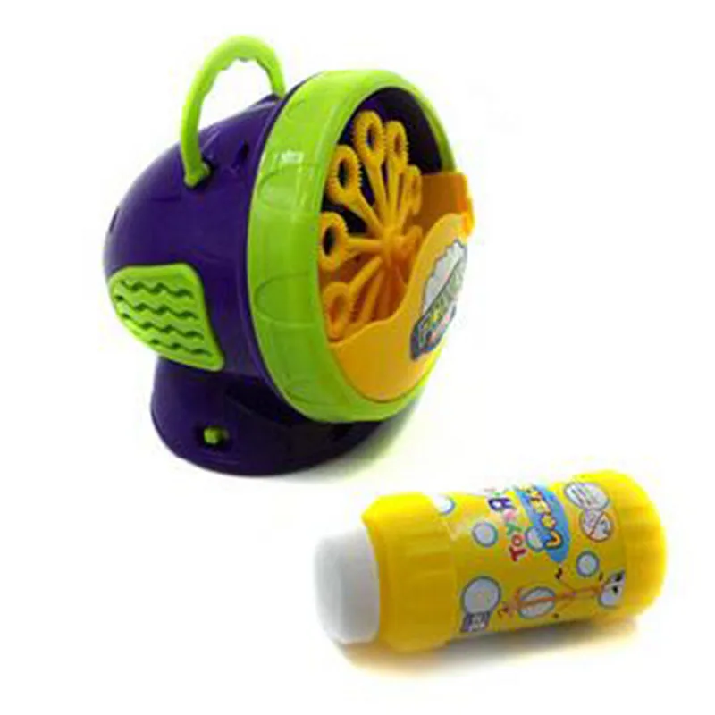 

Electronic Automatic Bubble Machine Green Plastic Bubble Blowing Soap Bubbles Baby Toys