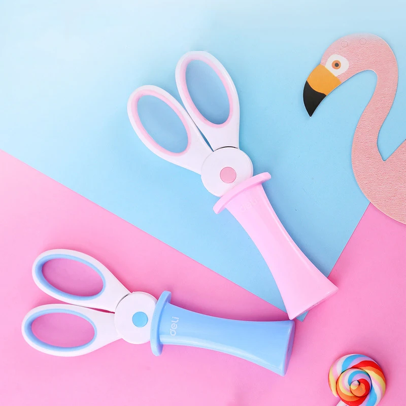 

1 Pcs Cartoon Safety Scissors Cute Rabbit Kids Craft Hand Tools Tesoura Stationery Scissors Office School Supplies Papeleria