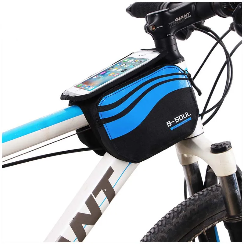 5,7 дюймов водонепроницаемый велосипедный чехол для телефона с сенсорным экраном, сумка для горного велосипеда, передняя рама, сумка для езды на велосипеде, сумка для езды на велосипеде