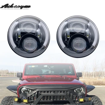

2pcs 7inch" 60W LED Headlight Cars Driving Light H4 H13 Headlamps for Jeep Wrangler JK Land Rover Defender Hummer H1