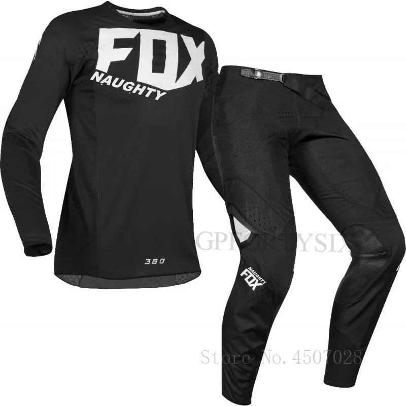 

2019 MX 360 Kila Jersey Pants Motocross Dirt bike MTB ATV Adult Racing Black Gear Set A