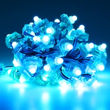 5 в 12 В квадратной формы 12 мм WS2811 UCS1903 SM16703 WS2801 LPD6803 DMX512 Водонепроницаемый умный светодиодный светильник RGB модуль