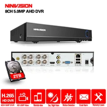 NINNIVISION DVR 8CH Camera 5MP TVI/CVI/AHD/IP/CVBS 5 in 1 DVR NVR Digital Video Recorder CCTV Security System Surveillance