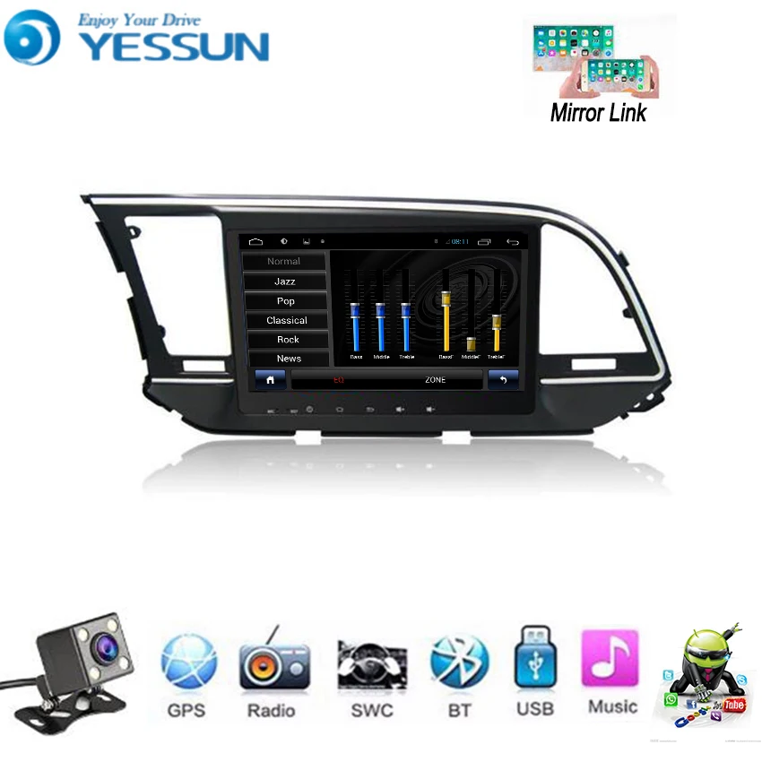 YESSUN для hyundai Elantra Avante AD~ автомобильный Android мультимедийный плеер Автомобильный Радио gps навигация большой экран