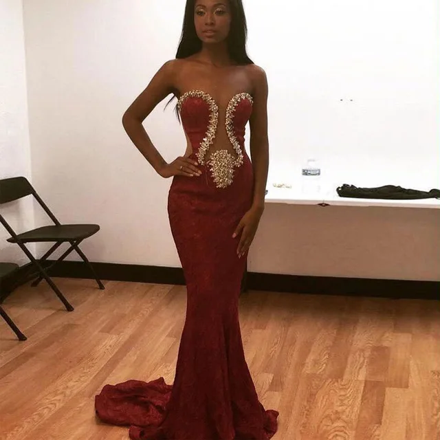 Fitted mermaid prom dress Clearance