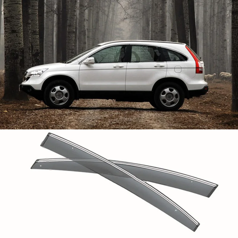 Jinke New 4pcs Blade Side Windows Deflectors Door Sun Visor Shield For