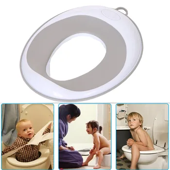 

Soft Kids Non-Slip Trainer Ring Hook PP Portable Secure Toilet Seat Baby