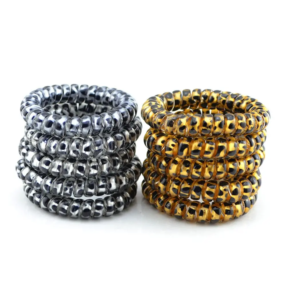 

Children Headwear Accessories Telephone Wire Headband Women Rubber Hair RopeS Elastic Hairbands Spiral Hair Ties
