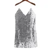 Deep V Neck Autumn Silver Sequined Backless Sexy Dress Women Off Shoulder Mini  Christmas Party Club  Vestidos 6