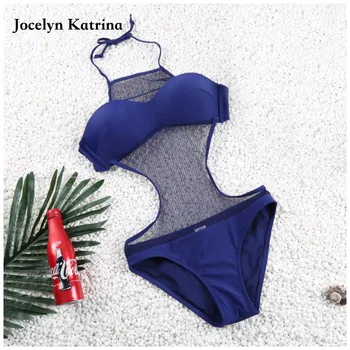 

Jocelyn Katrina One-Piece Suits Trendy Design Women One Piece Bikini Bandage Set Summer Beach Sexy Hollow Out Swimsuit Beachwear