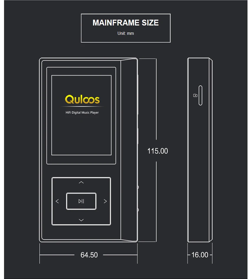 QLS QA361 HiFi без потерь чистый звук DSD жесткий код музыкальный плеер MP3 двойной фемтосекундные часы AK4495SEQ ЦАП чипы 6* OPA1622 3800mAH