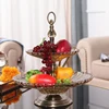 High quality Fruit Plates Stand Pastry Tray Candy Dishes Cake Desserts 2/3 Layer Crystal glass Party Home Decoration 1