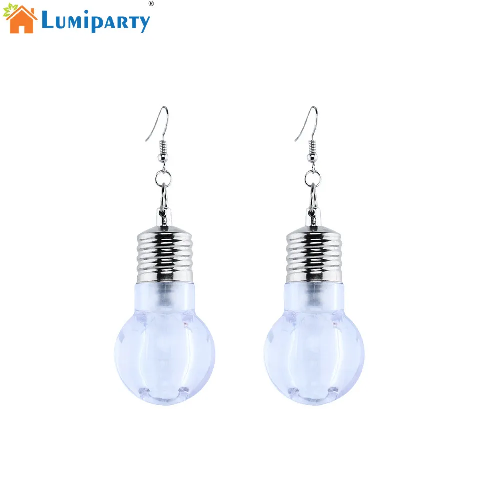 LumiParty 1 Pair Chandelier Earrings Bulb Lightweight LED Bulbs
