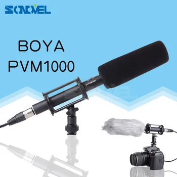 

BOYA BY-PVM1000 Professional DV DSLR Condenser Shotgun Microphone Video Interview Reporting for Canon Nikon Sony DSLR Cameras